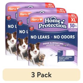 (3 pack) Scent Odor-Eliminating Dog Pads, XL, 30 in x 21 in, 30ct